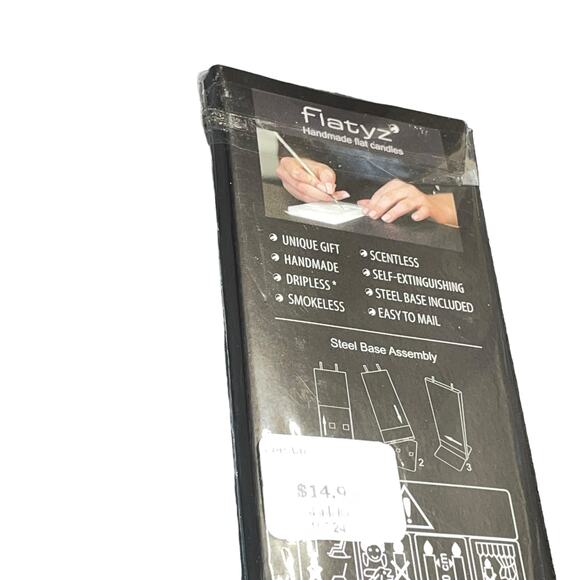 Flatyz Flat Candle Christmas Tree Dripless Smokeless Art Handmade Holiday Green - Picture 9 of 12